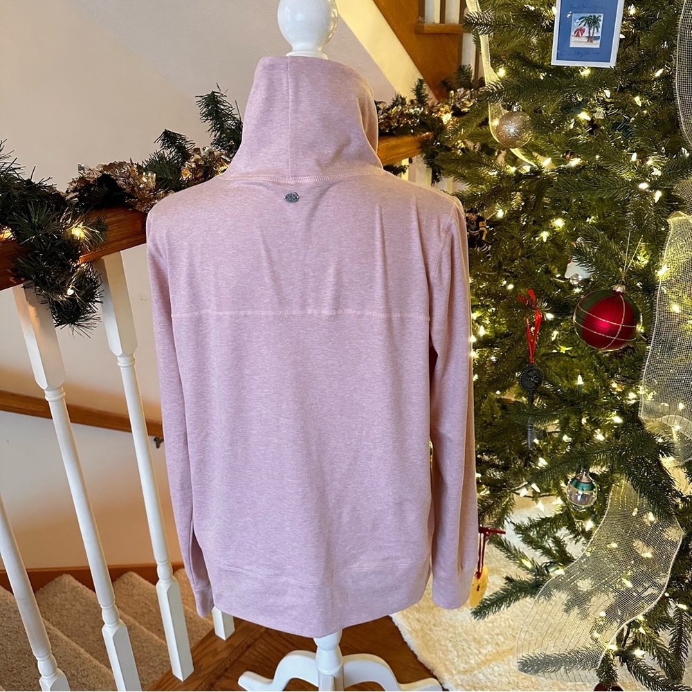 Gaiam Dusty Pink Sweatshirt with Cowl Neck Size Medium - Picture 4 of 6